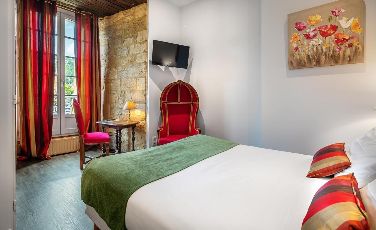 Hotel La Couleuvrine Sarlat Centre Ville Exteriör bild